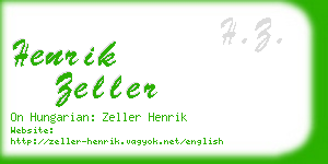 henrik zeller business card